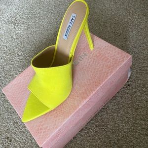 Neon Green Mules
